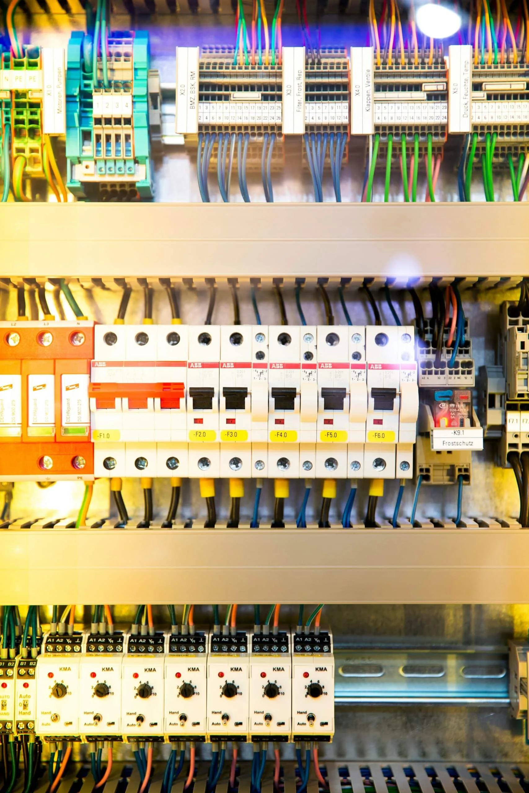 Elektroverteilung mit Sicherungsautomaten